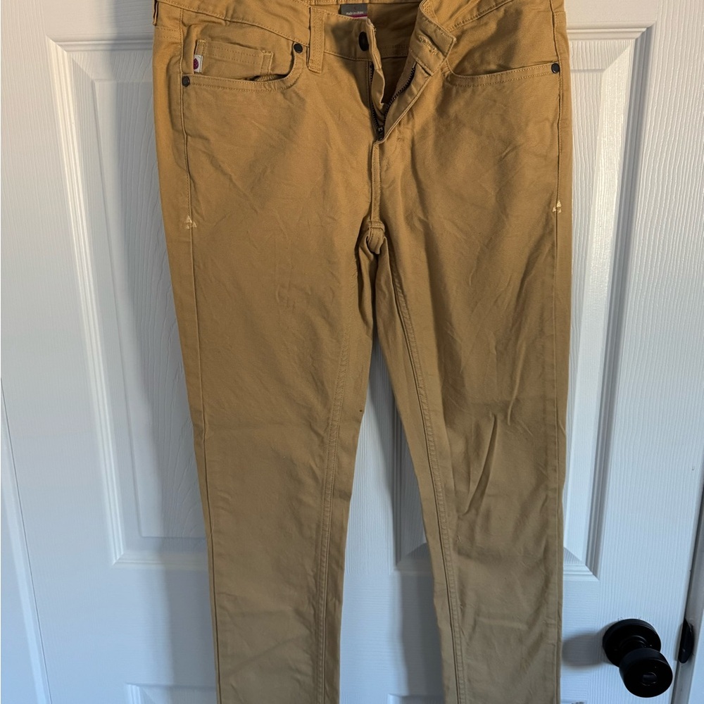 Women’s Stio Tan Skinny Pants. Size 4.